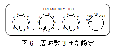 周波数3桁設定